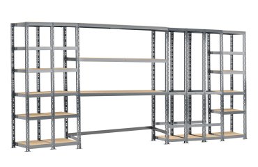 Rayonnage MODULO - Module 5 étagères - 21 plateaux