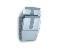 Trieur mural 2 cases Flexiplus Durable A4 portrait gris