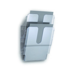 Trieur mural 2 cases Flexiplus Durable A4 portrait gris