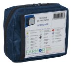 Trousse de secours Serrurier individuelle en tissu bleu
