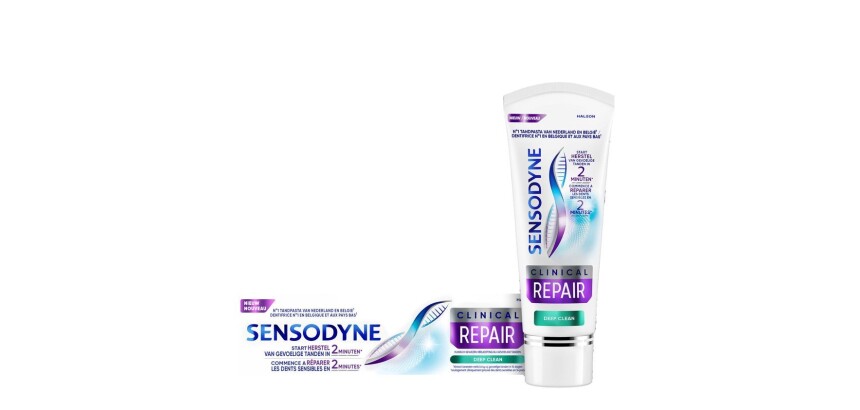 Sensodyne clinical repair deep clean dentifrice 75ml