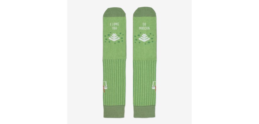 Calcetines "I love you so matcha" talla 42-46