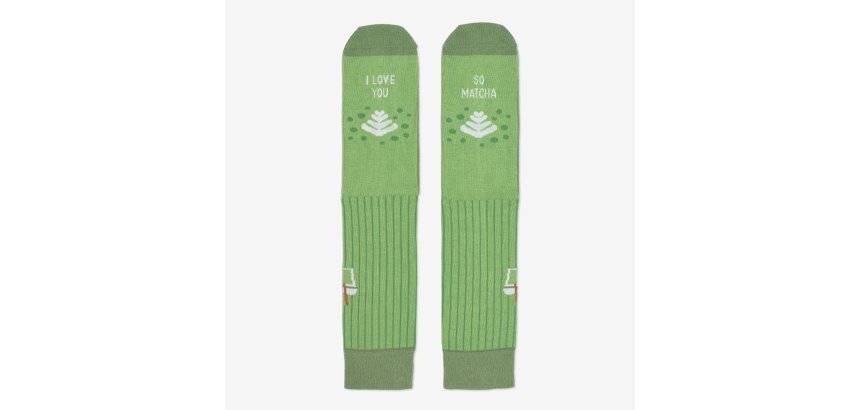 Calcetines "I love you so matcha" talla 42-46