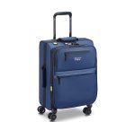 Maubert 2.0 valise cabine extensible 4 doubles roues 55 cm bleu