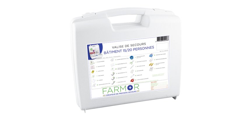 Valise de secours Bâtiment 15/20 personnes