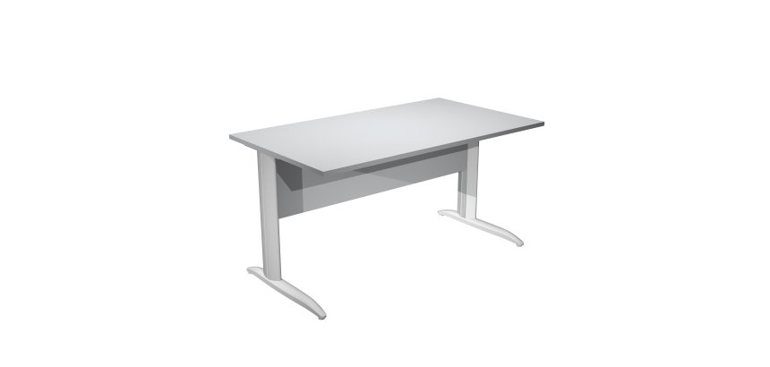 Mesa oficina Presto An 140 cm patas metal L