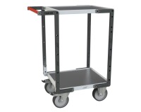 Servante Flatpack 2 plateaux tôle 400 kg 550 x 500 mm roue TPE