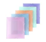 Chemise à élastique 3 rabats plastique Viquel Propysoft - Format A5 - couleurs assorties