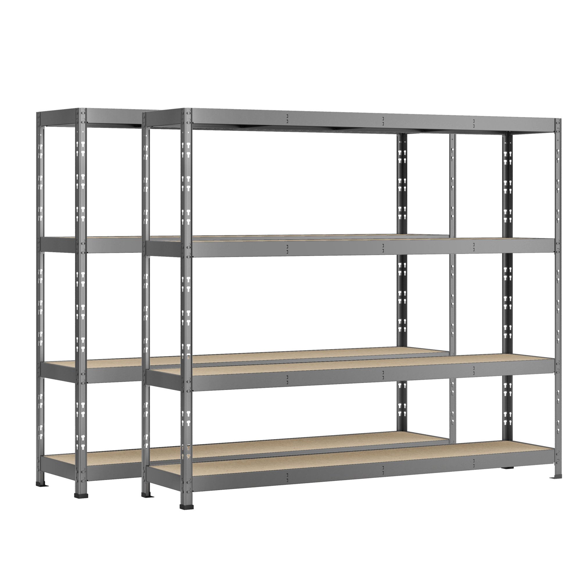 Rayonnage MODULO - Jeu 2 étagères Rack - 4 plateaux