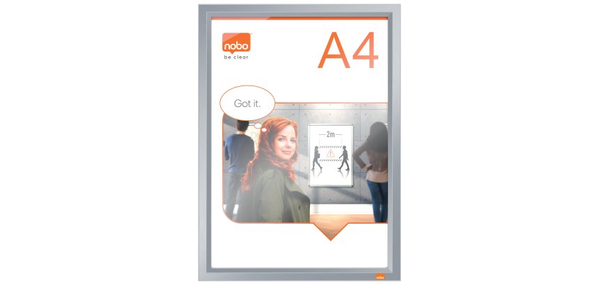 Porta póster Impression Pro con marco de aluminio, A4