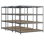Rayonnage MODULO - Jeu 3 étagères Rack - 4 plateaux