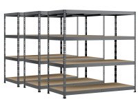 Rayonnage MODULO - Jeu 3 étagères Rack - 4 plateaux