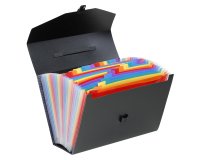 Briefcase organizer polypropylene Viquel Rainbow Class 24 tabs