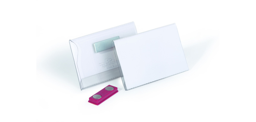 Porte-badge 54x90 mm avec aimant - Boîte de 25