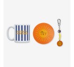 Kit Taza + Posavasos + Llavero "Siempre brillas"