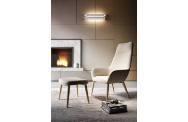 CITTA LOUNGE armchair with headrest - 1 seat