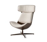 Fauteuil lounge CLEO  piètement aluminium coloris Bronze