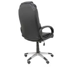 Argamasón Armchair in black faux leather
