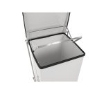 Conteneur à pédale robuste pour usage industriel et /ou professionnel, blanc