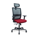 Silla de oficina Haches con reposabrazos 2D y cabecera