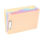 Trieur Extensible "Clip Case" 6 compartiments A4 - Rainbow Pastel - Viquel - 33 x 23,2 x 2 cm