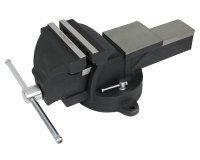 Étau d'établi en fonte 125 mm – Base tournante 360° – Enclume intégrée
