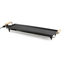 DOMO DO8312TP Plancha XL 'Family' - 70 cm - 1800 W - look boisé