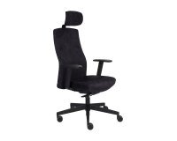 Chaise de bureau ergonomique TEAM PRO , tissu, avec accoudoirs 3D et appui-tête, mécanisme synchrone avec profondeur d'assise réglable