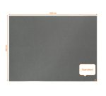 Tablero de anuncios de fieltro Nobo Impression Pro de 1200x900 mm