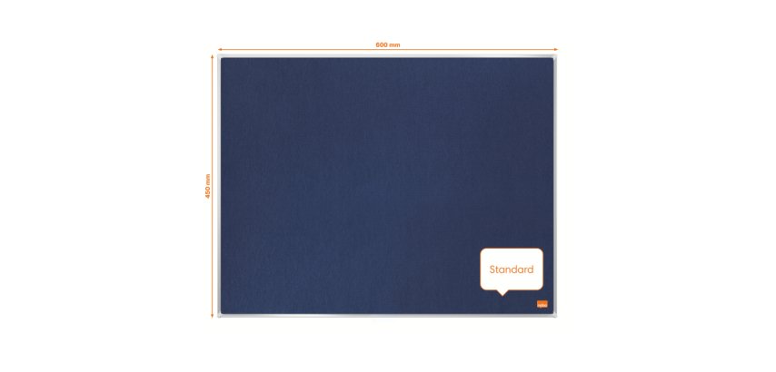 Tablero de anuncios de fieltro Nobo Impression Pro de 600x450 mm