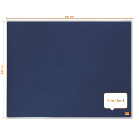 Tablero de anuncios de fieltro Nobo Impression Pro de 600x450 mm - Azul - 600x450mm
