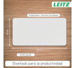 Alfombrilla de escritorio grande de cuero Leitz - Gris claro