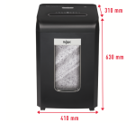 Destructeur de documents manuel Rexel Promax QS RSX1838 - P4 - coupe croisée