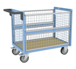 Chariot conteneur grillagé sans toit, 1000 x 600 mm, 500 kg