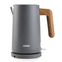 DOMO Bouilloire 'Wood You' - 1,7 L - gris mat