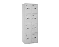 Taquilla desmontada Simon Llocker desm. 4 puertas 2/8 300 (600) gris