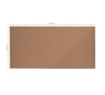 Tablero de anuncios de corcho Nobo Essence de 2400x1200 mm
