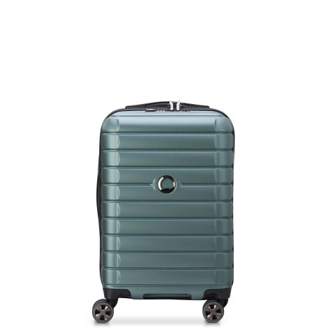 Maleta Delsey Shadow 5.0 Trolley cabina 55 cm 4 Ruedas dobles Verde