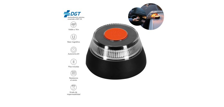 Baliza de Emergencia V16 Geolocalizada y Homologada por la DGT 21949
