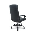 Fauteuil de bureau Opti 545, simili cuir noir, piètement en métal noir