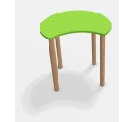 Tafel Fabiano Kids met houten onderstel - Maat T2 – Kleuterklas