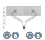 Brazo para dos monitores Leitz Ergo Space Saving