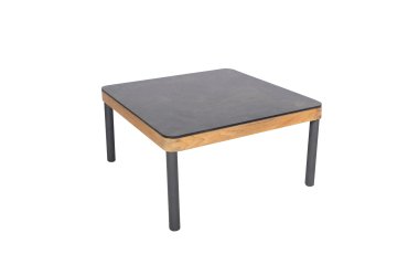 Tuintafel KALLYSTA - van teakhout en met HPL-blad