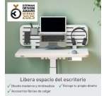 Panel organizador de escritorio con soporte para ordenador portátil Leitz Ergo, 80x25 cm