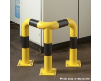 Barrières de protection En angle 64 x 64 x HT 35 cm Tube Ø 76 x 2 mm d'épaisseur