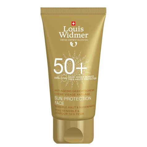 WIDMER Protection Solaire Visage 50 Parfumée – Tube 50 ml