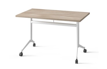 Inklapbare tafel POLLY, L.120 x D.70 cm, blad in iep