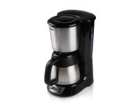 DOMO Cafetière avec minuterie, écran et verseuse isolante - 1 L