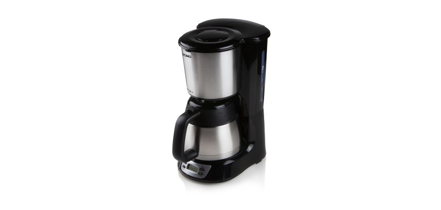 DOMO Cafetière avec minuterie, écran et verseuse isolante - 1 L