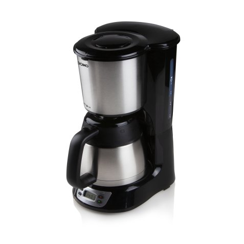 DOMO Cafetière avec minuterie, écran et verseuse isolante - 1 L